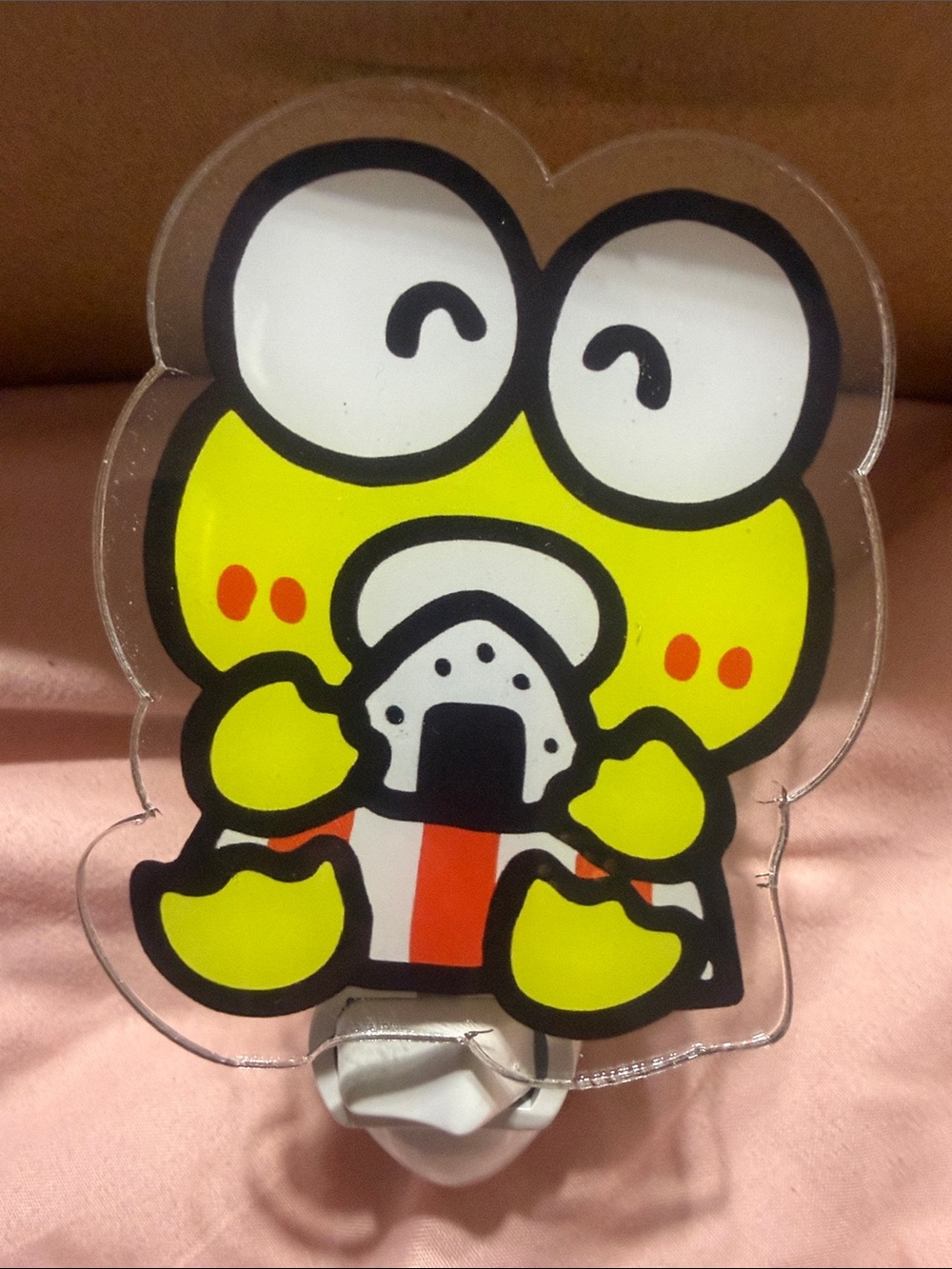 Keroppi plug in night light.  Does not include light bulb